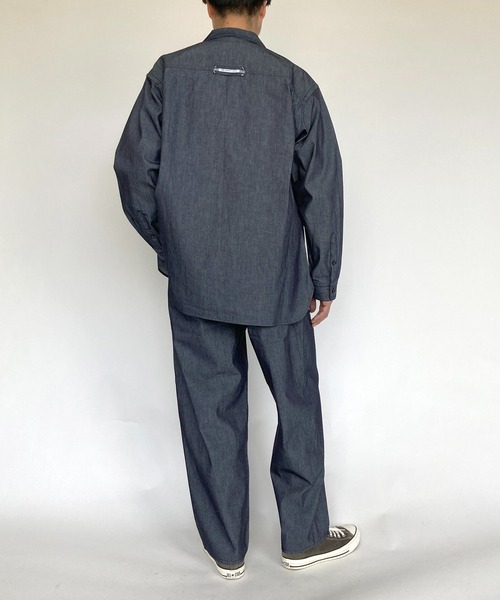 BROOKLYN OVERALL（ブルックリンオーバーオール）の「オーバーデニムシャツ（シャツ/ブラウス・メンズ・インディゴブルー・MEDIUM/LARGE）」の4枚目の写真