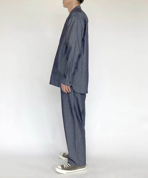 BROOKLYN OVERALL（ブルックリンオーバーオール）の「オーバーデニムシャツ（シャツ/ブラウス・メンズ・インディゴブルー・MEDIUM/LARGE）」の6枚目の写真