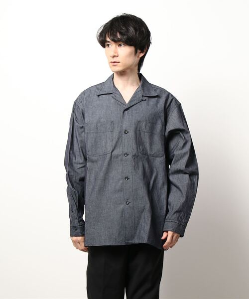 BROOKLYN OVERALL（ブルックリンオーバーオール）の「オーバーデニムシャツ（シャツ/ブラウス・メンズ・インディゴブルー・MEDIUM/LARGE）」の21枚目の写真