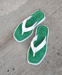 WEB限定【EARLE×JOHNBULL】レザーカラーサンダル