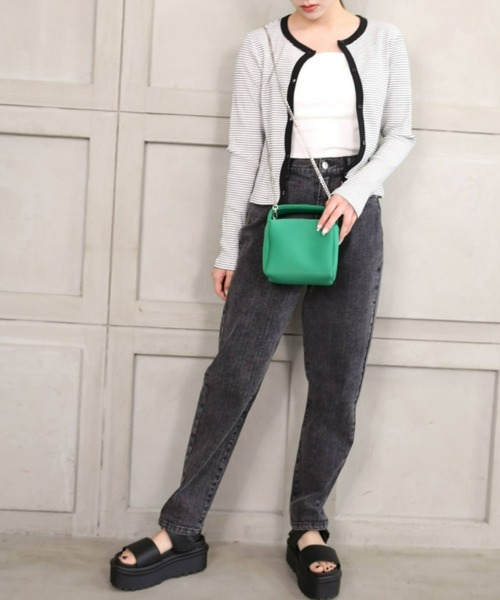 moment+（モーメントプラス）の「ネオプレーン スクエア２WAYミニボストンバッグ（ボストンバッグ・レディース・ブラック/サックスブルー/ピンク/オレンジ/グリーン・FREE）」の22枚目の写真