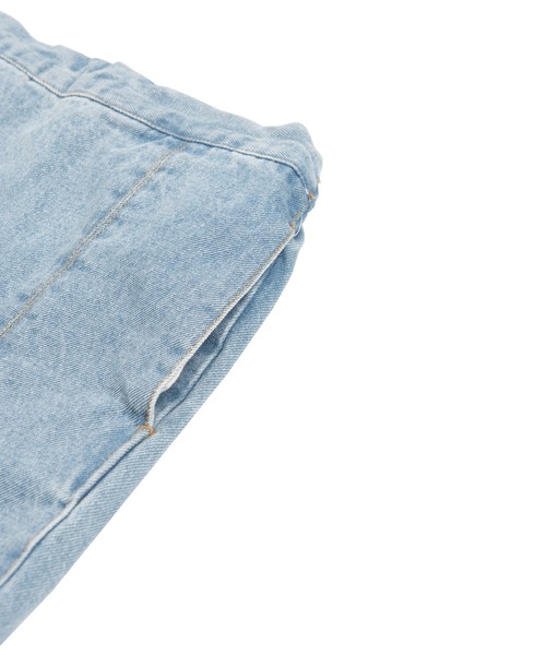 PUNYUS（プニュズ）の「フリンジデニムミニスカート（デニムスカート・レディース・ライトブルー/ブラック・1/2/3/4）」の12枚目の写真