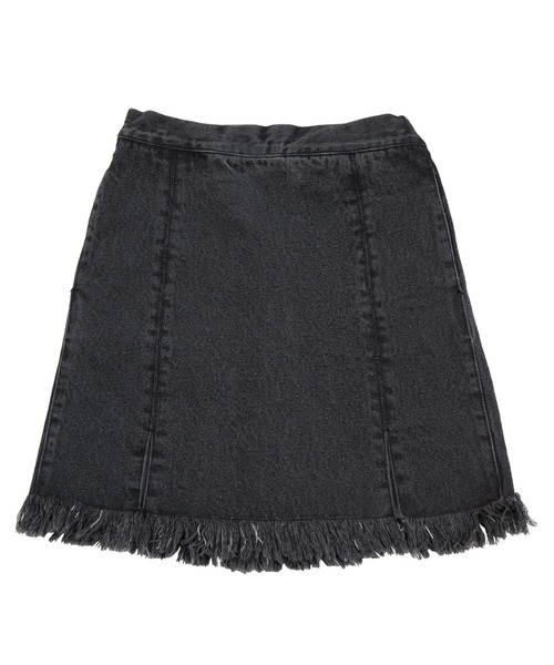 PUNYUS（プニュズ）の「フリンジデニムミニスカート（デニムスカート・レディース・ライトブルー/ブラック・1/2/3/4）」の17枚目の写真