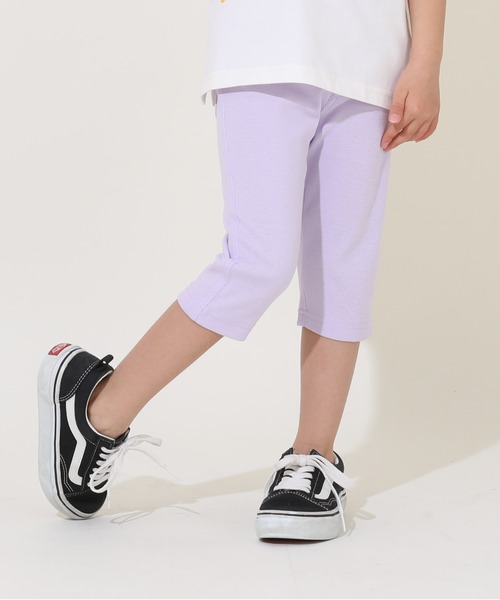 BABYDOLL（ベビードール）の「通販限定カラーあり ウルトラストレッチ6分丈ハーフパンツ [無地] 6311K キッズ 男の子 女の子（その他パンツ・キッズ・ロイヤルブルー/ホワイト×ブラック/ストーン/イエロー/ライトグリーン/ブルー系その他2/ブラウン系その他/ベビーピンク/バイオレット/ブルー/コーラルピンク/ブラック系2/ブラック系その他/パープル/ホワイト系1/グリーン/グレー/ライトピンク/ネイビー/ブラック×ホワイト/イエロー系1・140cm/130cm/100cm/110cm/120cm/150cm/90cm/80ｃｍ）」の15枚目の写真