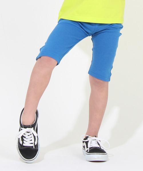 BABYDOLL（ベビードール）の「通販限定カラーあり ウルトラストレッチ6分丈ハーフパンツ [無地] 6311K キッズ 男の子 女の子（その他パンツ・キッズ・ロイヤルブルー/ホワイト×ブラック/ストーン/イエロー/ライトグリーン/ブルー系その他2/ブラウン系その他/ベビーピンク/バイオレット/ブルー/コーラルピンク/ブラック系2/ブラック系その他/パープル/ホワイト系1/グリーン/グレー/ライトピンク/ネイビー/ブラック×ホワイト/イエロー系1・140cm/130cm/100cm/110cm/120cm/150cm/90cm/80ｃｍ）」の12枚目の写真