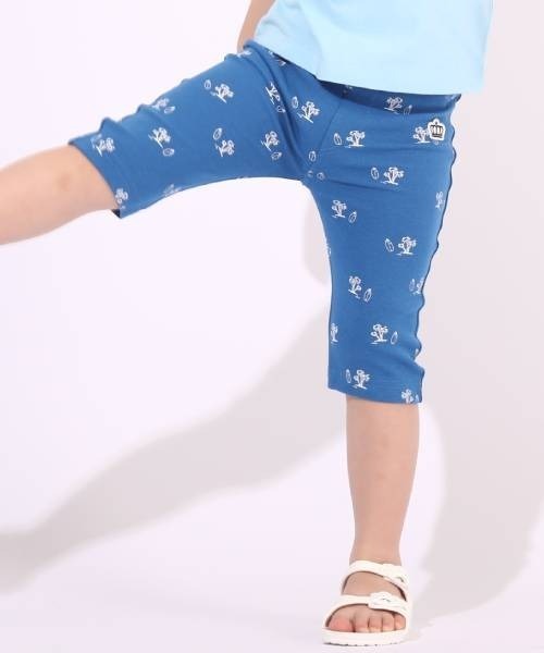 BABYDOLL（ベビードール）の「通販限定カラーあり ウルトラストレッチ6分丈ハーフパンツ [無地] 6311K キッズ 男の子 女の子（その他パンツ・キッズ・ロイヤルブルー/ホワイト×ブラック/ストーン/イエロー/ライトグリーン/ブルー系その他2/ブラウン系その他/ベビーピンク/バイオレット/ブルー/コーラルピンク/ブラック系2/ブラック系その他/パープル/ホワイト系1/グリーン/グレー/ライトピンク/ネイビー/ブラック×ホワイト/イエロー系1・140cm/130cm/100cm/110cm/120cm/150cm/90cm/80ｃｍ）」の14枚目の写真