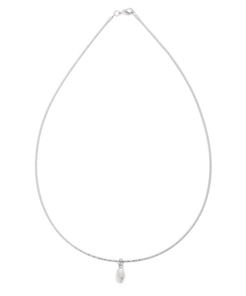 Green　Parks（グリーンパークス）の「雫メタルチョーカー（ネックレス・レディース・シルバー/ゴールド・FREE）」の3枚目の写真