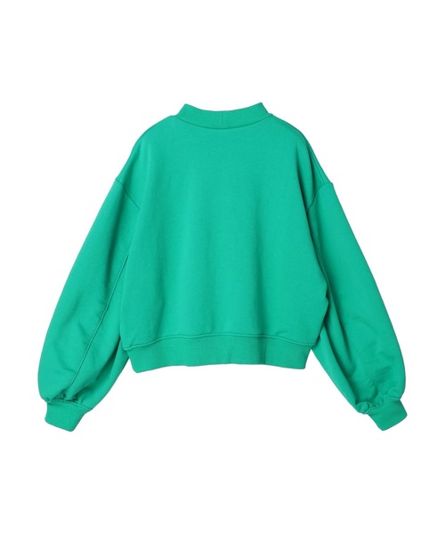 KBF(ケイビーエフ)の「KBF.ガス焼きプチハイネック裏毛プルオーバー(スウェット・レディース・ネイビー/ピンク/グリーン/アイボリー・FREE)」の15枚目の写真