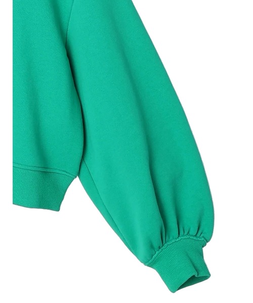 KBF(ケイビーエフ)の「KBF.ガス焼きプチハイネック裏毛プルオーバー(スウェット・レディース・ネイビー/ピンク/グリーン/アイボリー・FREE)」の17枚目の写真