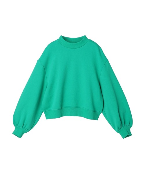 KBF(ケイビーエフ)の「KBF.ガス焼きプチハイネック裏毛プルオーバー(スウェット・レディース・ネイビー/ピンク/グリーン/アイボリー・FREE)」の22枚目の写真