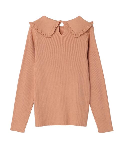 Green　Parks（グリーンパークス）の「・SUGAR SPOONエリツキリブニットプルオーバー＊（ニット/セーター・レディース・グレー/ブラック/ピンク/ベージュ・FREE）」の18枚目の写真