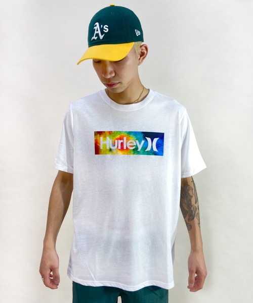 Hurley （ハーレー）の「【ムラサキスポーツ別注】Hurley/ハーレー ブランドロゴ バックプリントTシャツ MSS2200052（Tシャツ/カットソー・メンズ・ホワイト/ブラック/グリーン・S/M/L）」の2枚目の写真