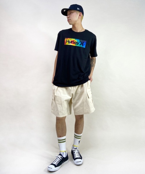 Hurley （ハーレー）の「【ムラサキスポーツ別注】Hurley/ハーレー ブランドロゴ バックプリントTシャツ MSS2200052（Tシャツ/カットソー・メンズ・ホワイト/ブラック/グリーン・S/M/L）」の17枚目の写真