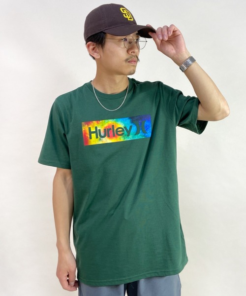 Hurley （ハーレー）の「【ムラサキスポーツ別注】Hurley/ハーレー ブランドロゴ バックプリントTシャツ MSS2200052（Tシャツ/カットソー・メンズ・ホワイト/ブラック/グリーン・S/M/L）」の14枚目の写真