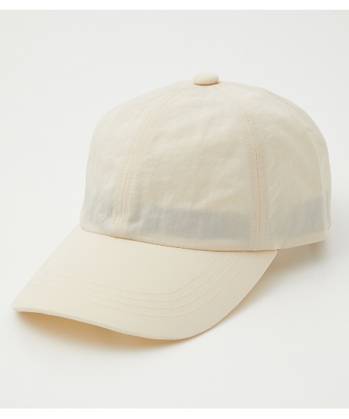 AZUL by moussy（アズールバイマウジー）の「WASHER FINISH LIGHT CAP/ウォッシャーフィニッシュライトキャップ（キャップ・レディース・オレンジ/グリーン/アイボリー/ブラック・FREE）」の7枚目の写真