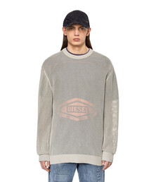 DIESEL | メンズ Tシャツ 長そで メッシュ レイヤード(ニット/セーター)