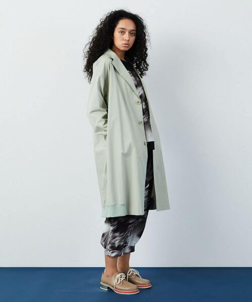 FRAPBOIS（フラボア）の「オーブコート（チェスターコート・レディース・グリーン/グレー・1/2）」の9枚目の写真
