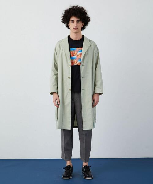 FRAPBOIS（フラボア）の「オーブコート（チェスターコート・レディース・グリーン/グレー・1/2）」の5枚目の写真