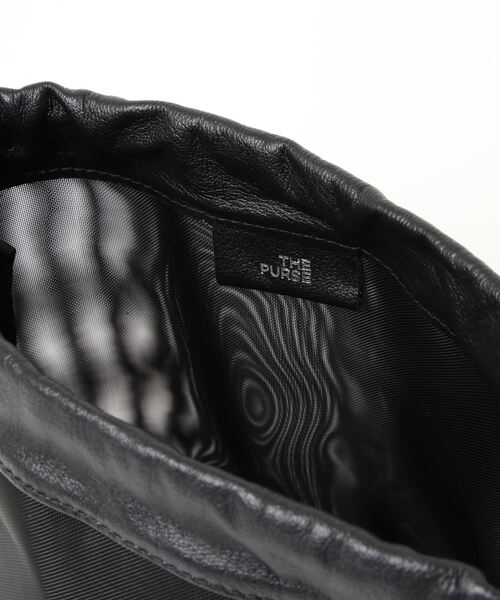 THE PURSE（ザパース  ）の「【THE PURSE / ザ・パース】22SS tule kinchaku(チュール巾着)（ショルダーバッグ・メンズ・ブラック/シルバー・FREE）」の3枚目の写真