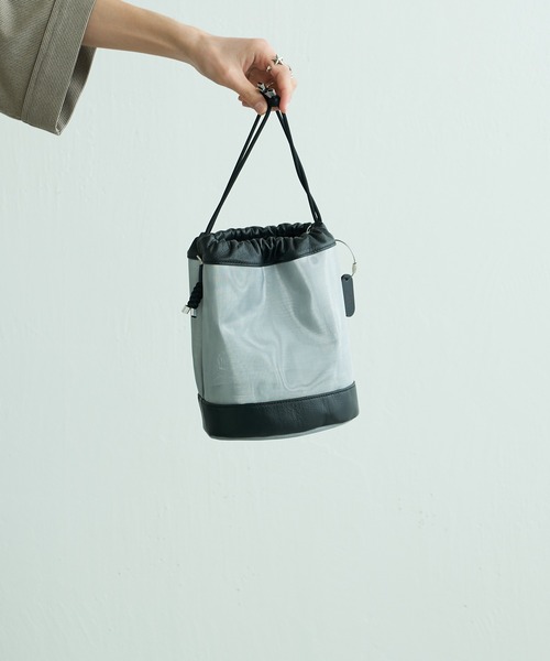 THE PURSE（ザパース  ）の「【THE PURSE / ザ・パース】22SS tule kinchaku(チュール巾着)（ショルダーバッグ・メンズ・ブラック/シルバー・FREE）」の9枚目の写真