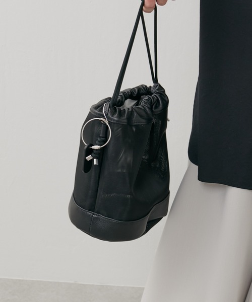 THE PURSE（ザパース  ）の「【THE PURSE / ザ・パース】22SS tule kinchaku(チュール巾着)（ショルダーバッグ・メンズ・ブラック/シルバー・FREE）」の15枚目の写真