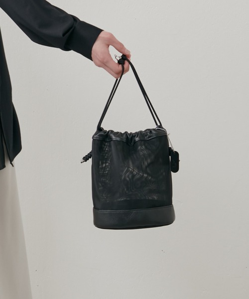 THE PURSE（ザパース  ）の「【THE PURSE / ザ・パース】22SS tule kinchaku(チュール巾着)（ショルダーバッグ・メンズ・ブラック/シルバー・FREE）」の13枚目の写真
