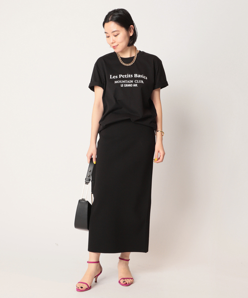 AP STUDIO（エーピーストゥディオ）の「SCENTOF New R/N ニットスカート（スカート・レディース・ブラック/ベージュ・38/36）」の5枚目の写真