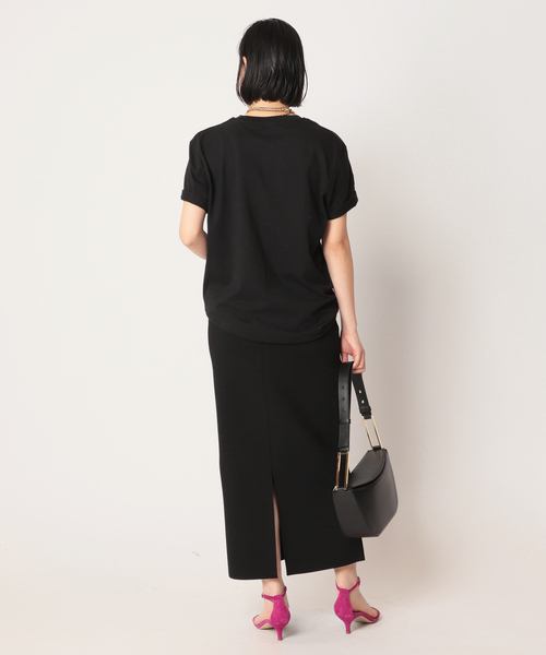 AP STUDIO（エーピーストゥディオ）の「SCENTOF New R/N ニットスカート（スカート・レディース・ブラック/ベージュ・38/36）」の6枚目の写真