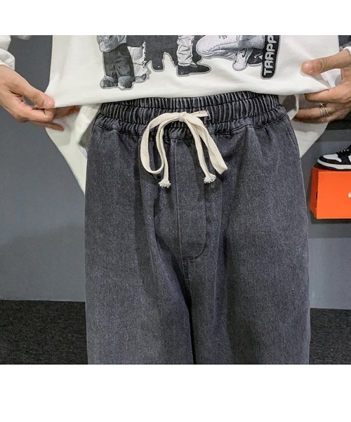 DEVICE(デバイス)の「リラックス ワイド デニムパンツ ブラックデニム シェフパンツ(デニムパンツ・メンズ・ブラック・FREE)」の7枚目の写真