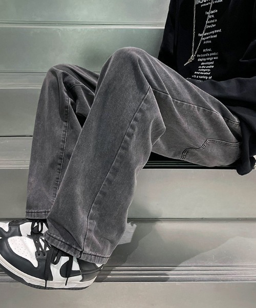 DEVICE(デバイス)の「リラックス ワイド デニムパンツ ブラックデニム シェフパンツ(デニムパンツ・メンズ・ブラック・FREE)」の20枚目の写真