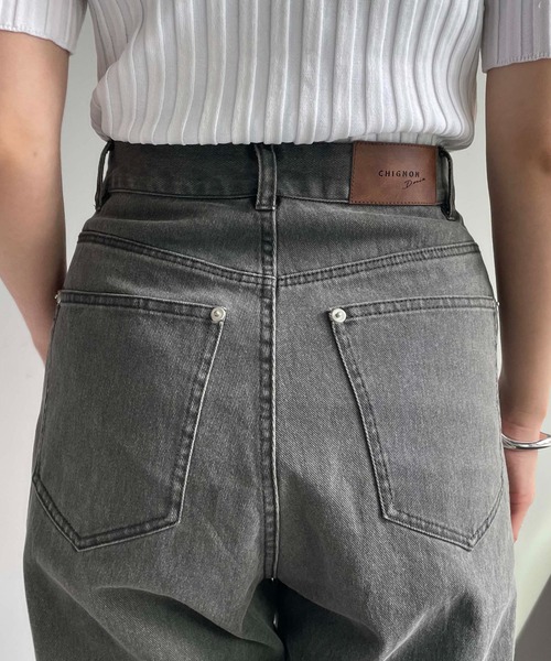 CAPRICIEUX LE'MAGE（カプリシューレマージュ）の「アシメベルトデニム（デニムパンツ・レディース・グレー・38/36）」の16枚目の写真