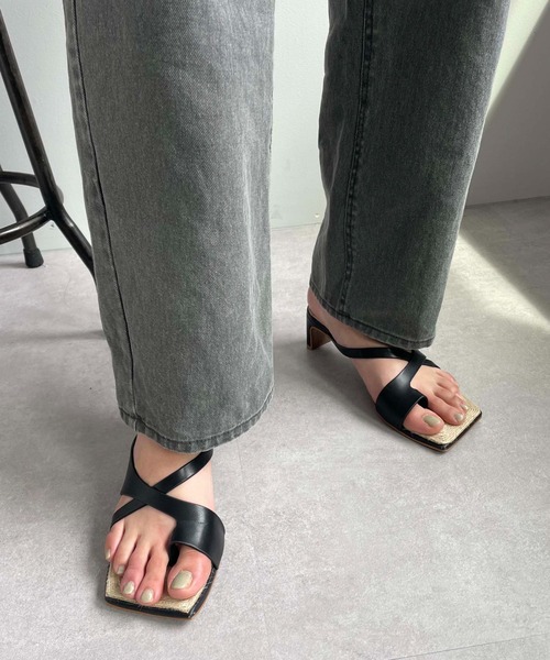 CAPRICIEUX LE'MAGE（カプリシューレマージュ）の「アシメベルトデニム（デニムパンツ・レディース・グレー・38/36）」の20枚目の写真