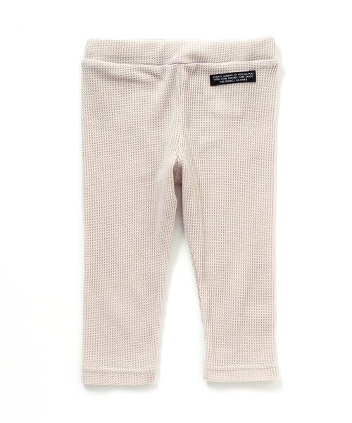 BREEZE（ブリーズ）の「7分丈ワッフルレギンス（レギンス/スパッツ・キッズ・チャコール/グレー/アイボリー/ラベンダー・90/100/110/120/130/140/80）」の2枚目の写真