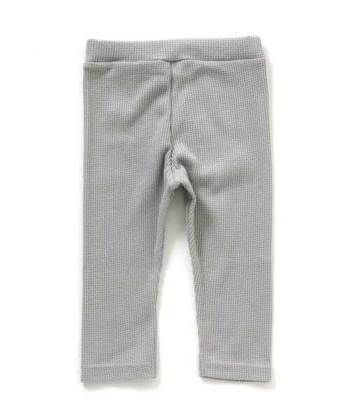 BREEZE（ブリーズ）の「7分丈ワッフルレギンス（レギンス/スパッツ・キッズ・チャコール/グレー/アイボリー/ラベンダー・90/100/110/120/130/140/80）」の6枚目の写真