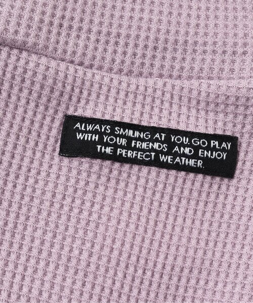 BREEZE（ブリーズ）の「7分丈ワッフルレギンス（レギンス/スパッツ・キッズ・チャコール/グレー/アイボリー/ラベンダー・90/100/110/120/130/140/80）」の10枚目の写真