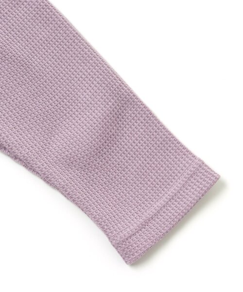 BREEZE（ブリーズ）の「7分丈ワッフルレギンス（レギンス/スパッツ・キッズ・チャコール/グレー/アイボリー/ラベンダー・90/100/110/120/130/140/80）」の12枚目の写真