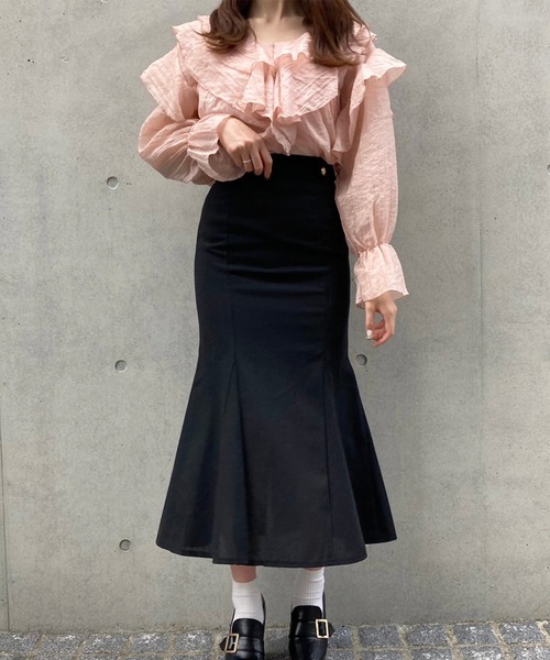 titty＆Co. PETIT by poyo（ティティーアンドコープティバイポヨ）の「【titty&Co.PETIT by POYO】ボリュームシフォンフリルブラウス（シャツ/ブラウス・レディース・ピンク/ホワイト・FREE）」の15枚目の写真