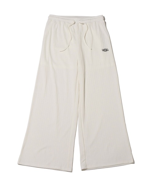 UGG（アグ）の「UGG@mos リブワイドロングパンツ（その他パンツ・レディース・ラベンダー/ホワイト・L/M）」の2枚目の写真