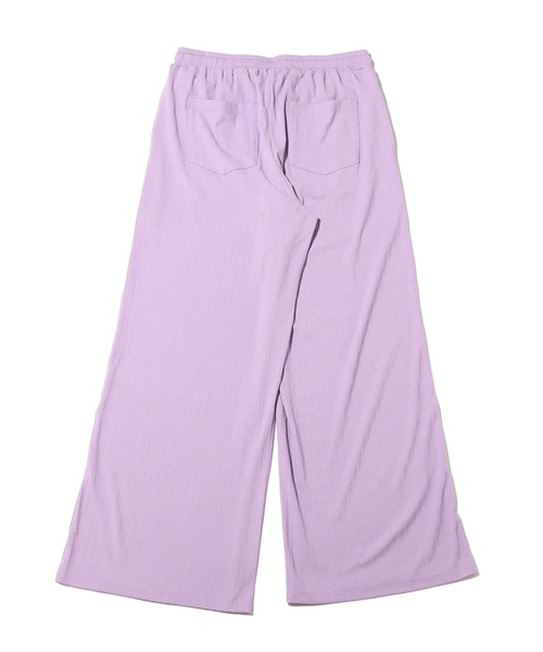 UGG（アグ）の「UGG@mos リブワイドロングパンツ（その他パンツ・レディース・ラベンダー/ホワイト・L/M）」の3枚目の写真