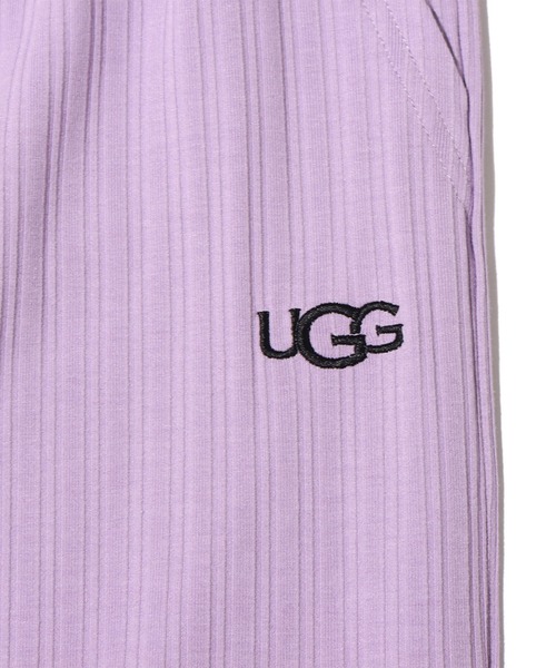 UGG（アグ）の「UGG@mos リブワイドロングパンツ（その他パンツ・レディース・ラベンダー/ホワイト・L/M）」の5枚目の写真