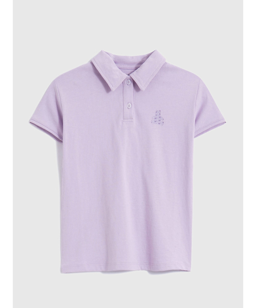 GAP(ギャップ)の「ウォッシュドロー ジャージー ポロシャツワンピース(ワンピース・キッズ・その他/ホワイト×ブルー/ラベンダー・12-18M/18-24M/2 YRS/3 YRS/4 YRS/5 YRS)」の3枚目の写真