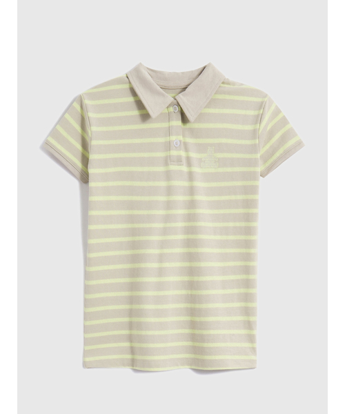 GAP(ギャップ)の「ウォッシュドロー ジャージー ポロシャツワンピース(ワンピース・キッズ・その他/ホワイト×ブルー/ラベンダー・12-18M/18-24M/2 YRS/3 YRS/4 YRS/5 YRS)」の1枚目の写真