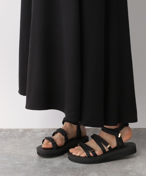 LEPSIM（レプシィム）の「ギャザーキャミワンピース　284764（ワンピース・レディース・ブラック/カーキ・FREE）」の10枚目の写真