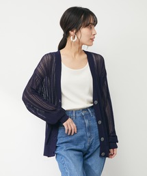 Green　Parks | すかし編みカーデ(カーディガン/ボレロ)
