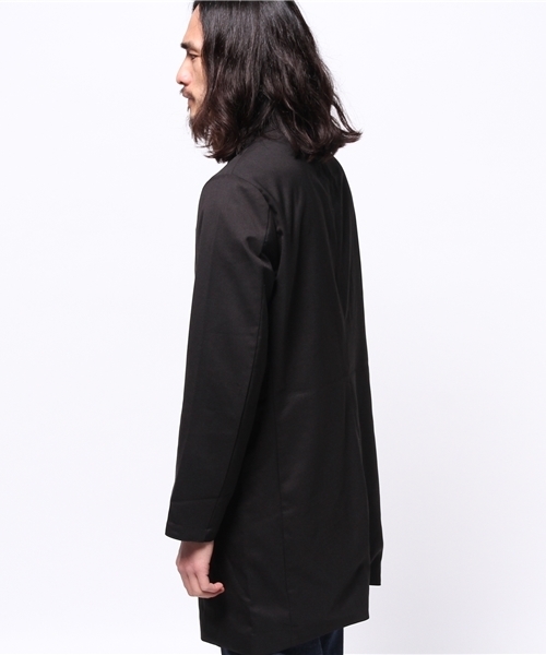 WHO'S WHO gallery（フーズフーギャラリー）の「【GIGGER】ライトチェスターコート（チェスターコート・メンズ・ブラック/グレー・LARGE/MEDIUM）」の4枚目の写真