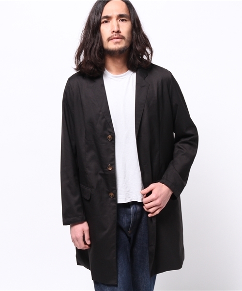 WHO'S WHO gallery（フーズフーギャラリー）の「【GIGGER】ライトチェスターコート（チェスターコート・メンズ・ブラック/グレー・LARGE/MEDIUM）」の13枚目の写真