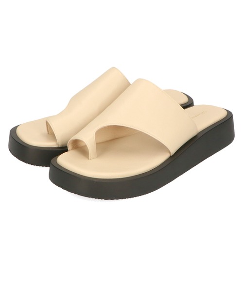 ORiental TRaffic（オリエンタルトラフィック）の「厚底トングサンダル/21241（サンダル・レディース・ブラック/ベージュ・LL/S/M/L/SS/3L）」の11枚目の写真