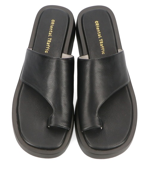 ORiental TRaffic（オリエンタルトラフィック）の「厚底トングサンダル/21241（サンダル・レディース・ブラック/ベージュ・LL/S/M/L/SS/3L）」の15枚目の写真