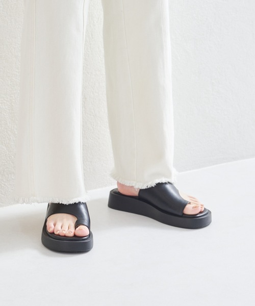 ORiental TRaffic（オリエンタルトラフィック）の「厚底トングサンダル/21241（サンダル・レディース・ブラック/ベージュ・LL/S/M/L/SS/3L）」の20枚目の写真