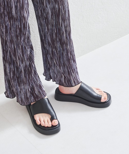 ORiental TRaffic（オリエンタルトラフィック）の「厚底トングサンダル/21241（サンダル・レディース・ブラック/ベージュ・LL/S/M/L/SS/3L）」の18枚目の写真